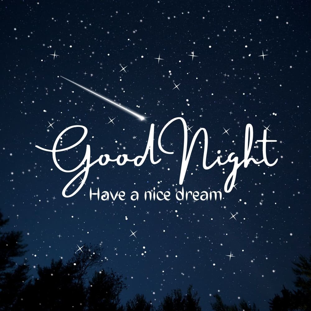 good-night-images3 Falling star in night