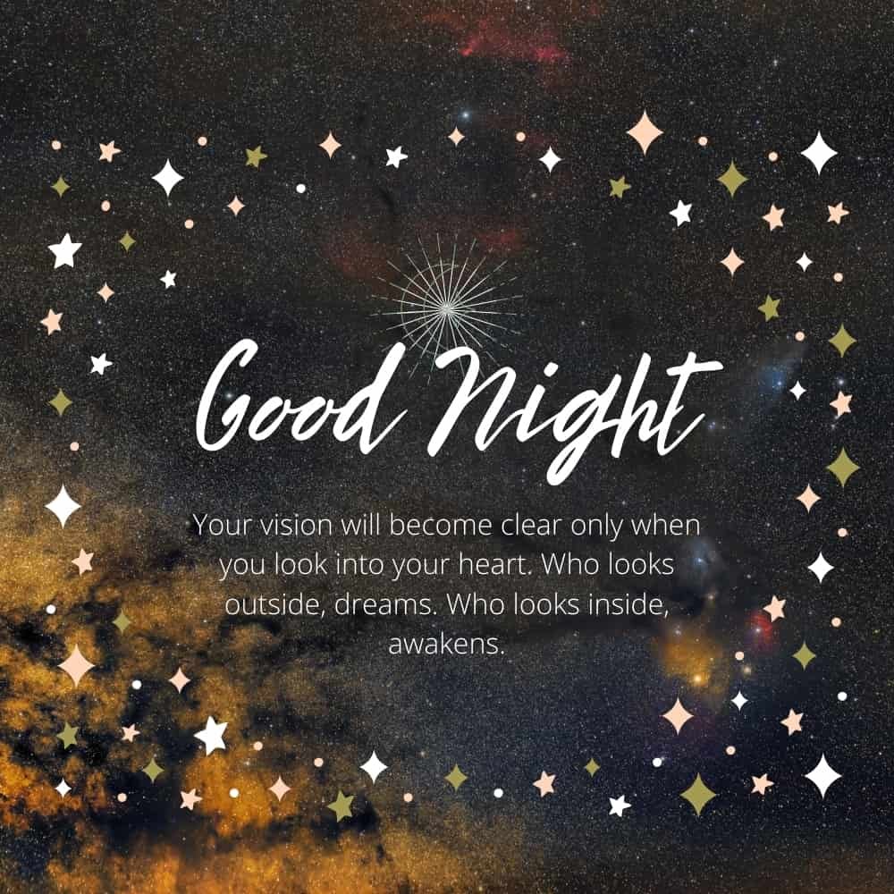 good-night-status Galaxy night